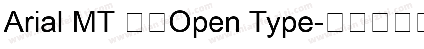 Arial MT 粗体Open Type字体转换
